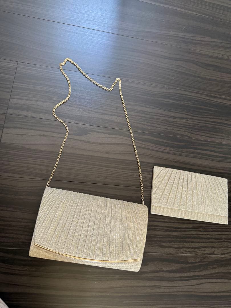 【AIMER】ラメプリーツバッグ＆袱紗セット