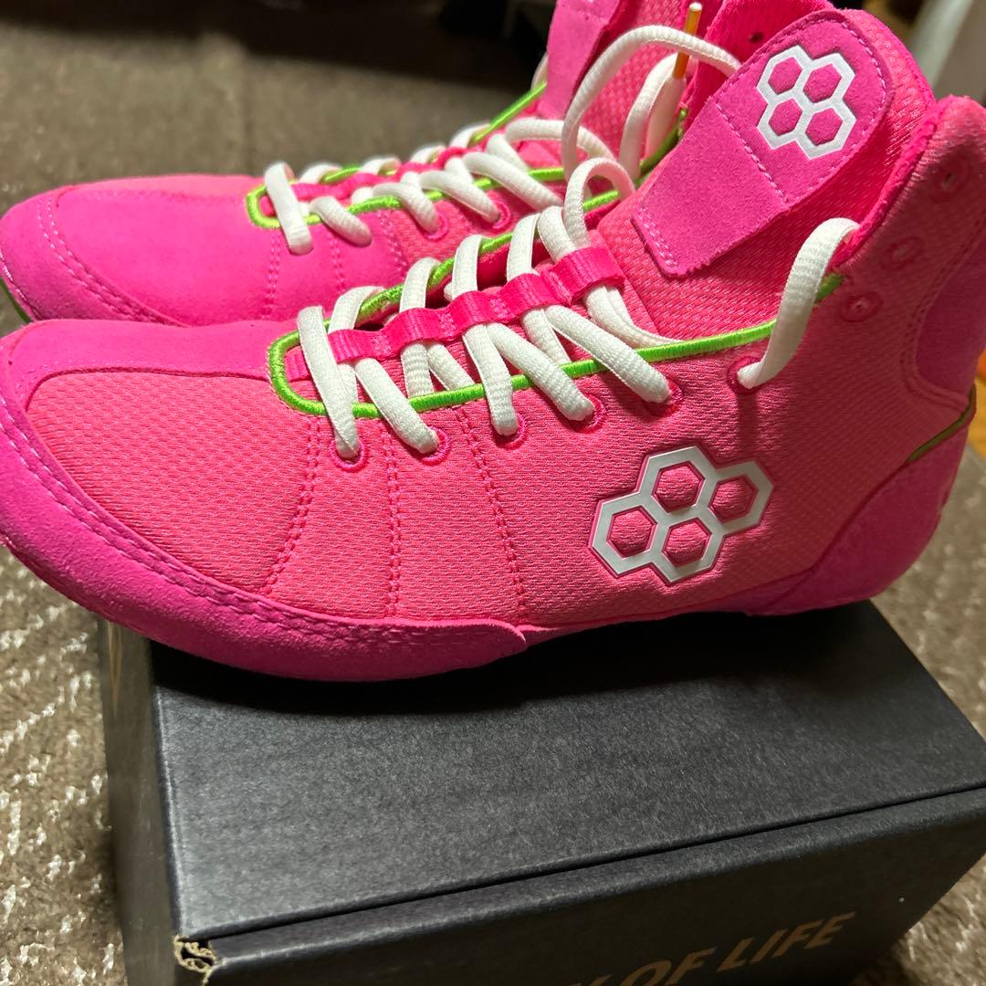 RUDIS ピンク ハイカットシューズ