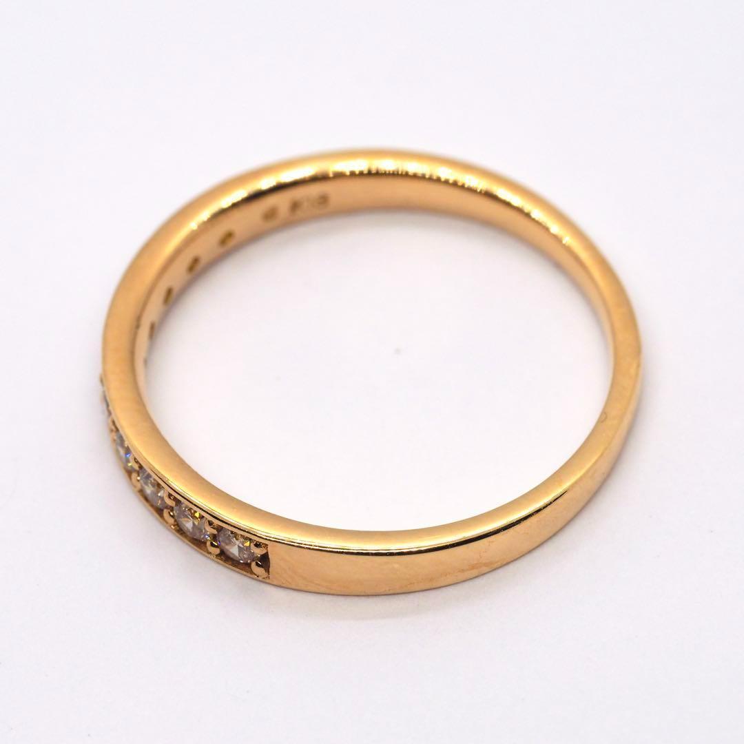 【ESTELLE】K18YG D0.30ct ハーフエタニティ リング