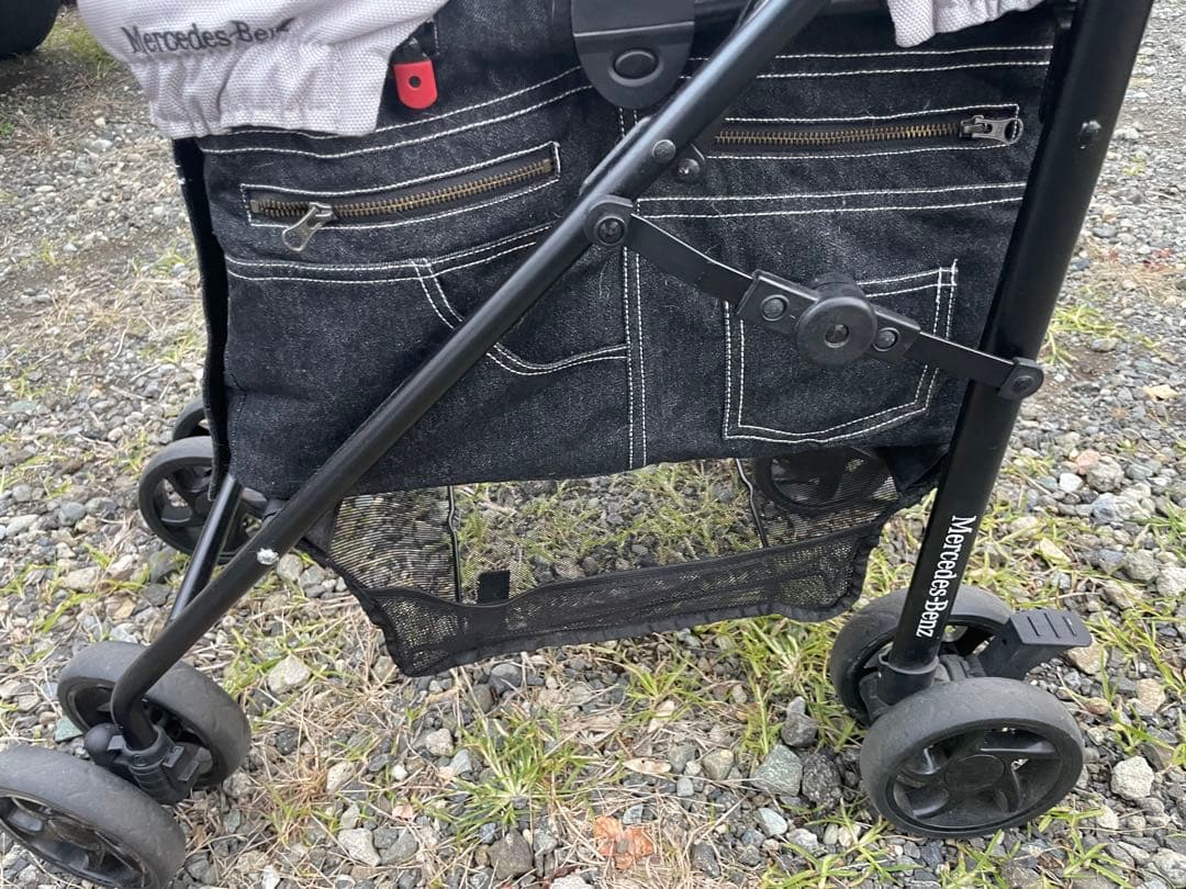 Mercedes-Benz ペットカート 黒 デニム風