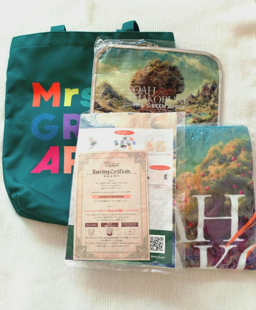 ミセスグリーンアップル　ノアの方舟　SS席特典　トート他