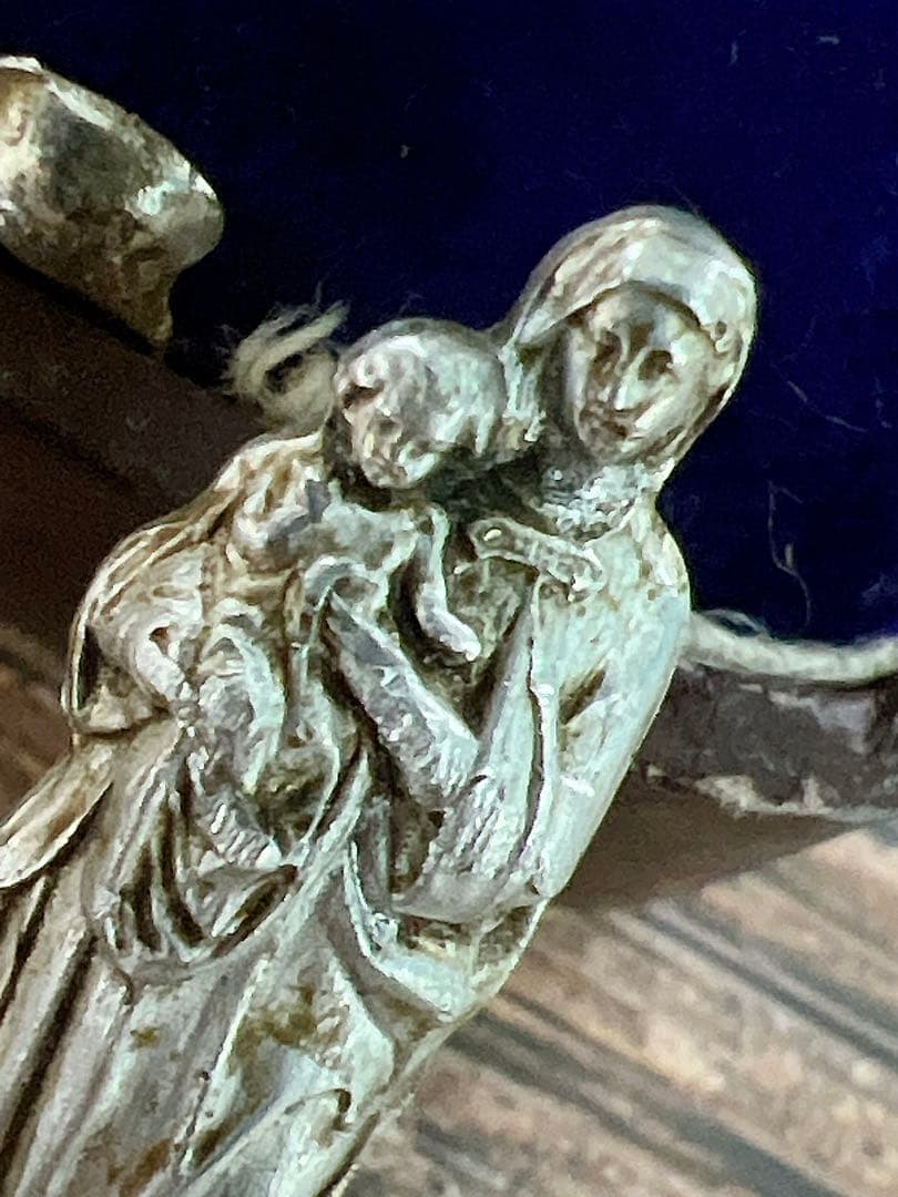 レア　貴重　アンティーク　聖母マリア　ミニマリア像　握りマリア　キリスト