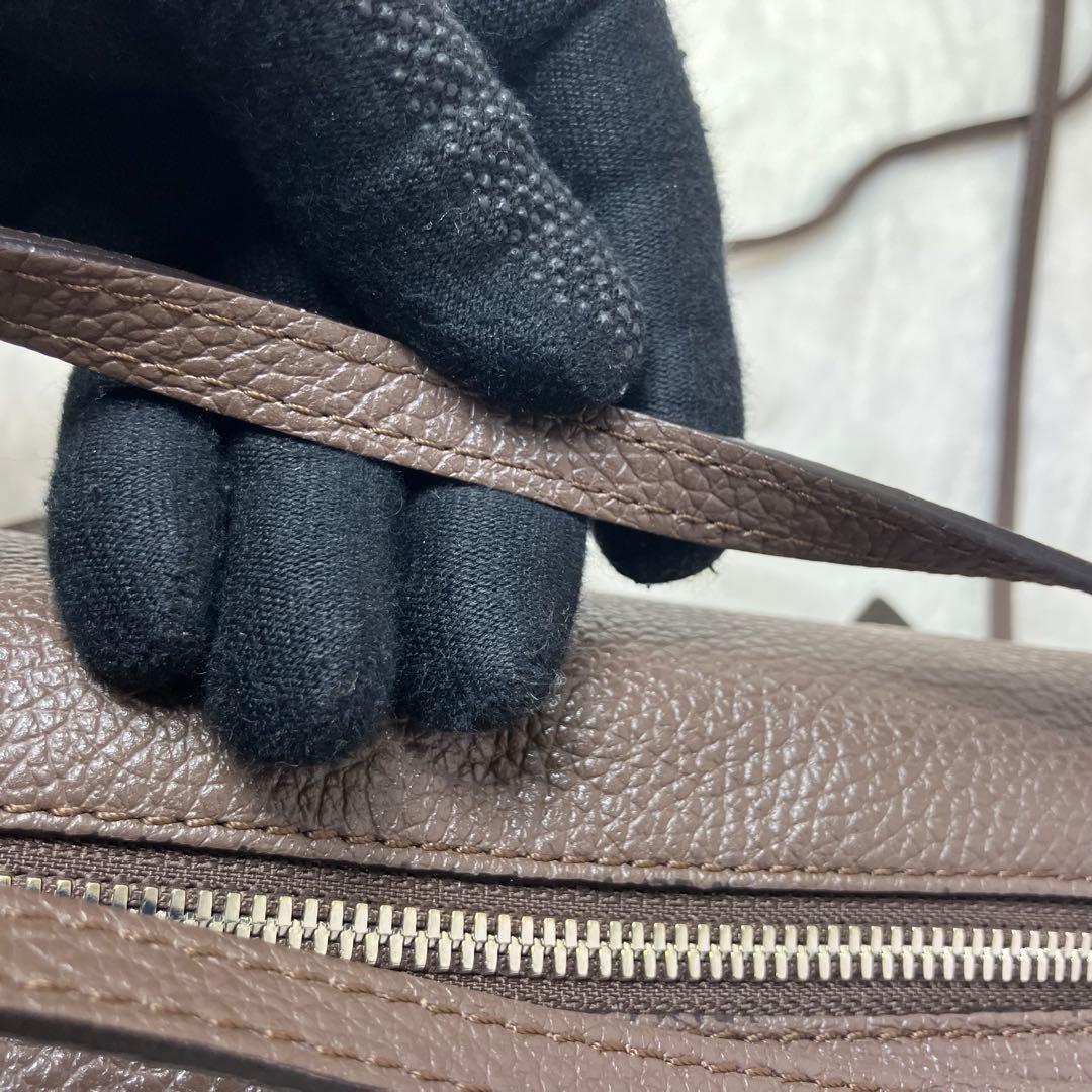 美品✨ジャンニキャリーニ アリファ M 2way シボ革 ショルダーバッグ