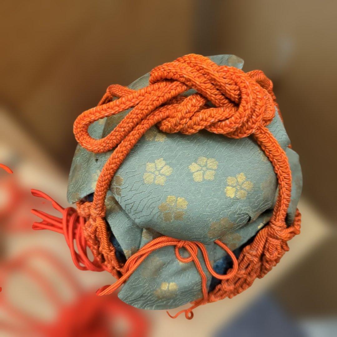 ざくろ　骨董　飾り壺　壺　茶道具　茶道　木箱　飾壺　お点前