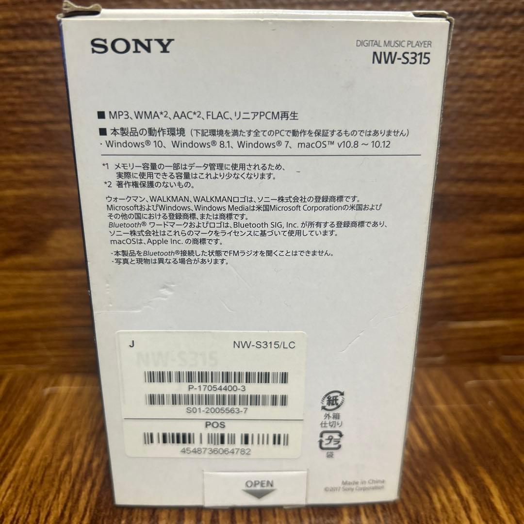 ポータブルプレーヤー SONY NW-S315 WALKMAN 16GB