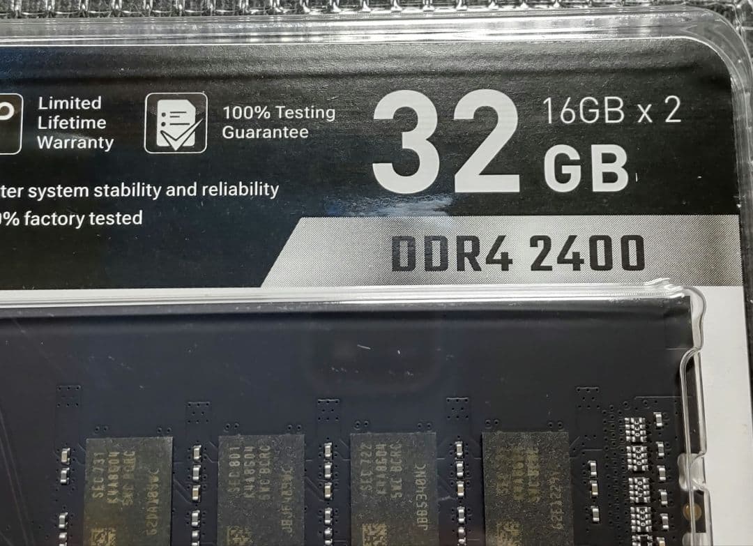 メモリー SP DDR4 2400MHz 32GB (16GB x 2)