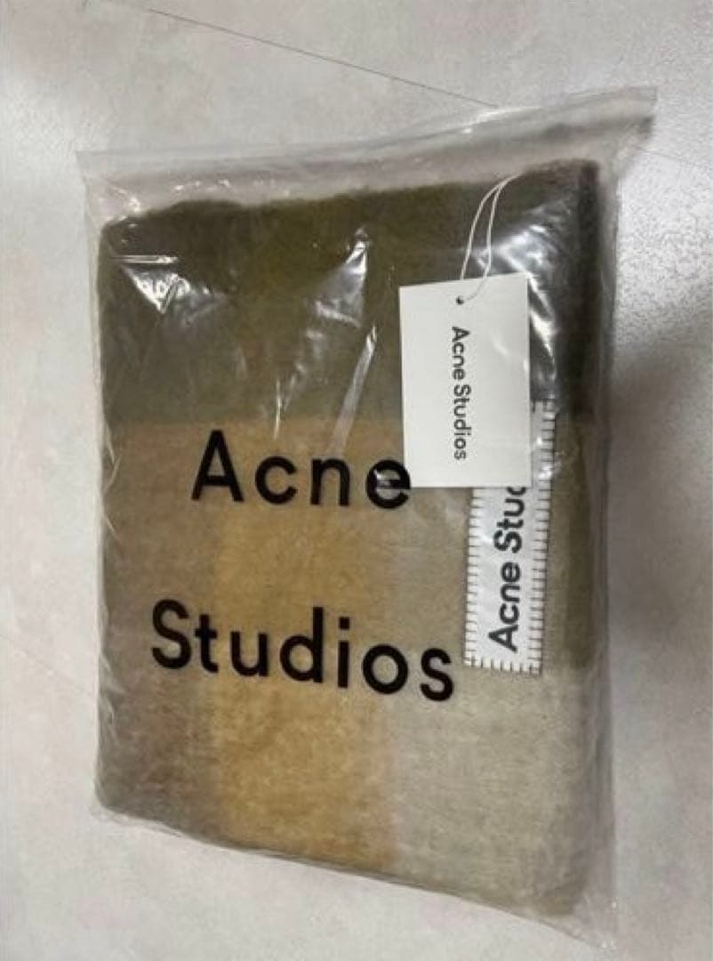Acne Studiosモヘアチェックマフラー即購入OK！超スピード発送！未開封