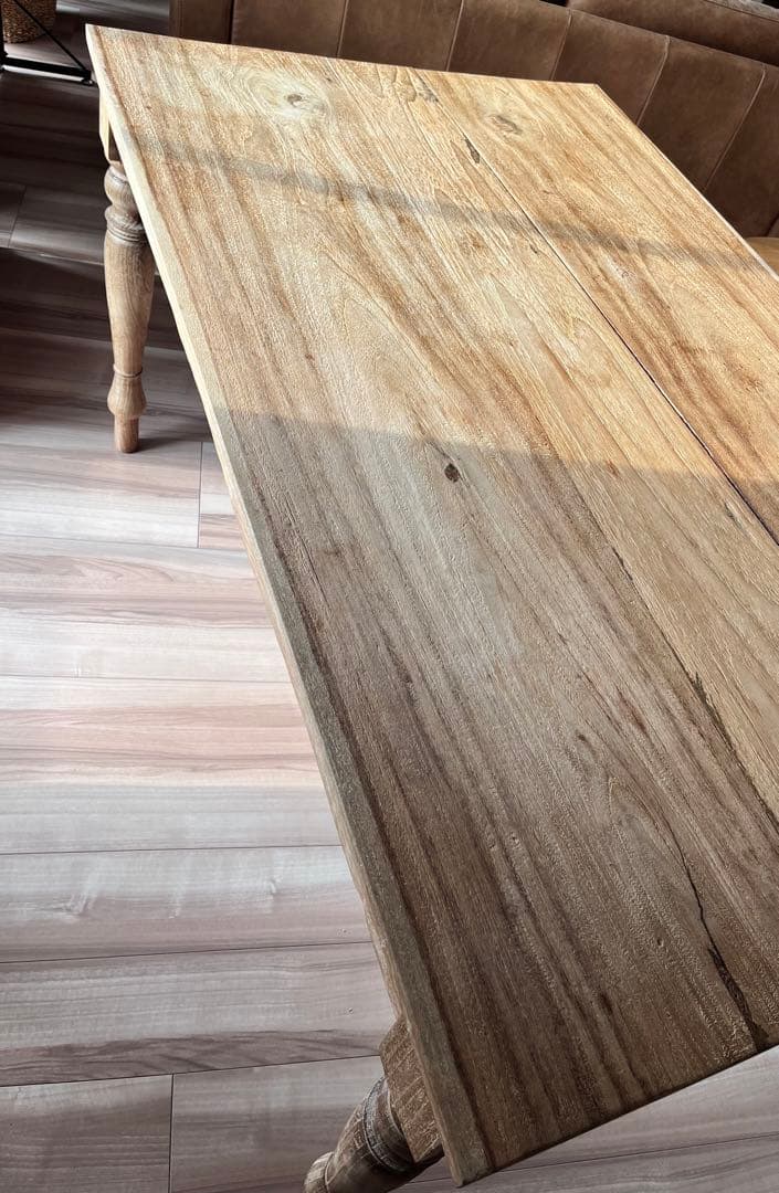 オールドチークダイニングテーブル150cm　（総無垢）