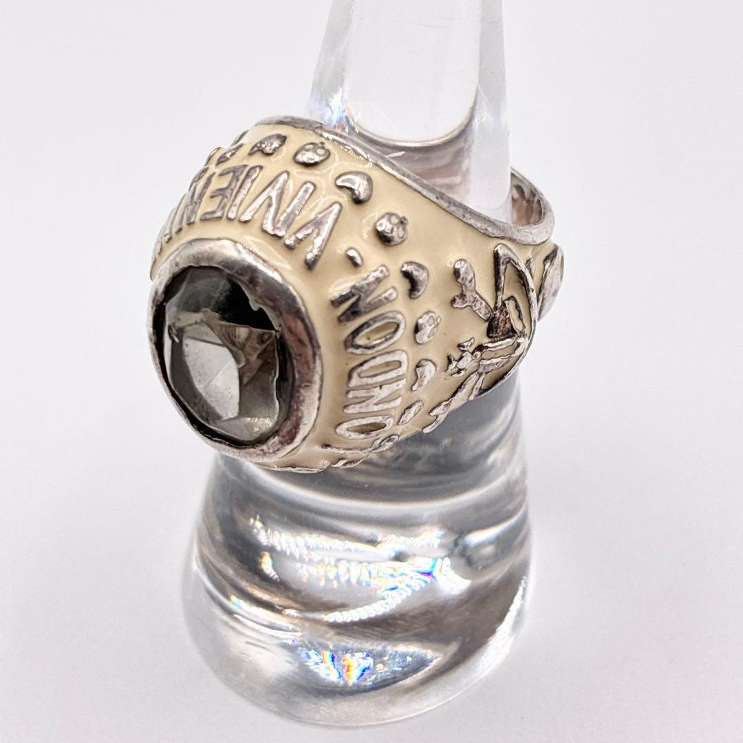 ヴィヴィアンウエストウッド　カレッジリング　スカル　ドクロ　オーブ　10号