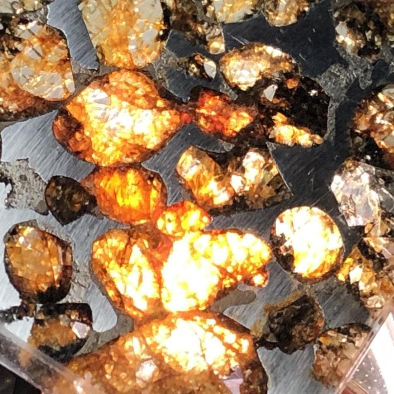 草*真様 隕石 アルタイ隕石　石鉄隕石　パラサイト隕石　２点　重さ33ｇ　共箱