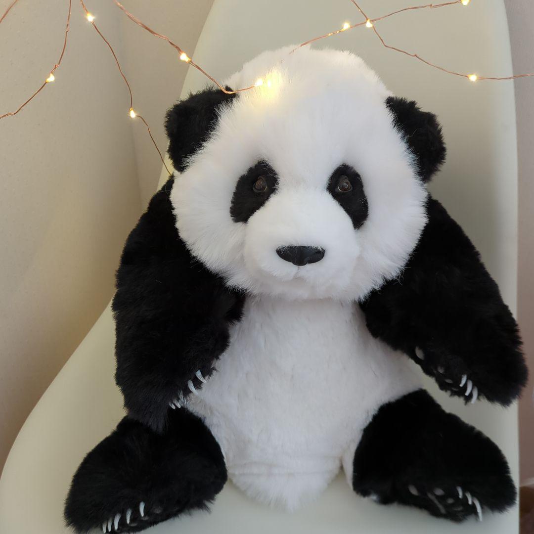 中国 パンダ リアル ぬいぐるみ フワフワ 新品 動物園 赤ちゃん アートドール