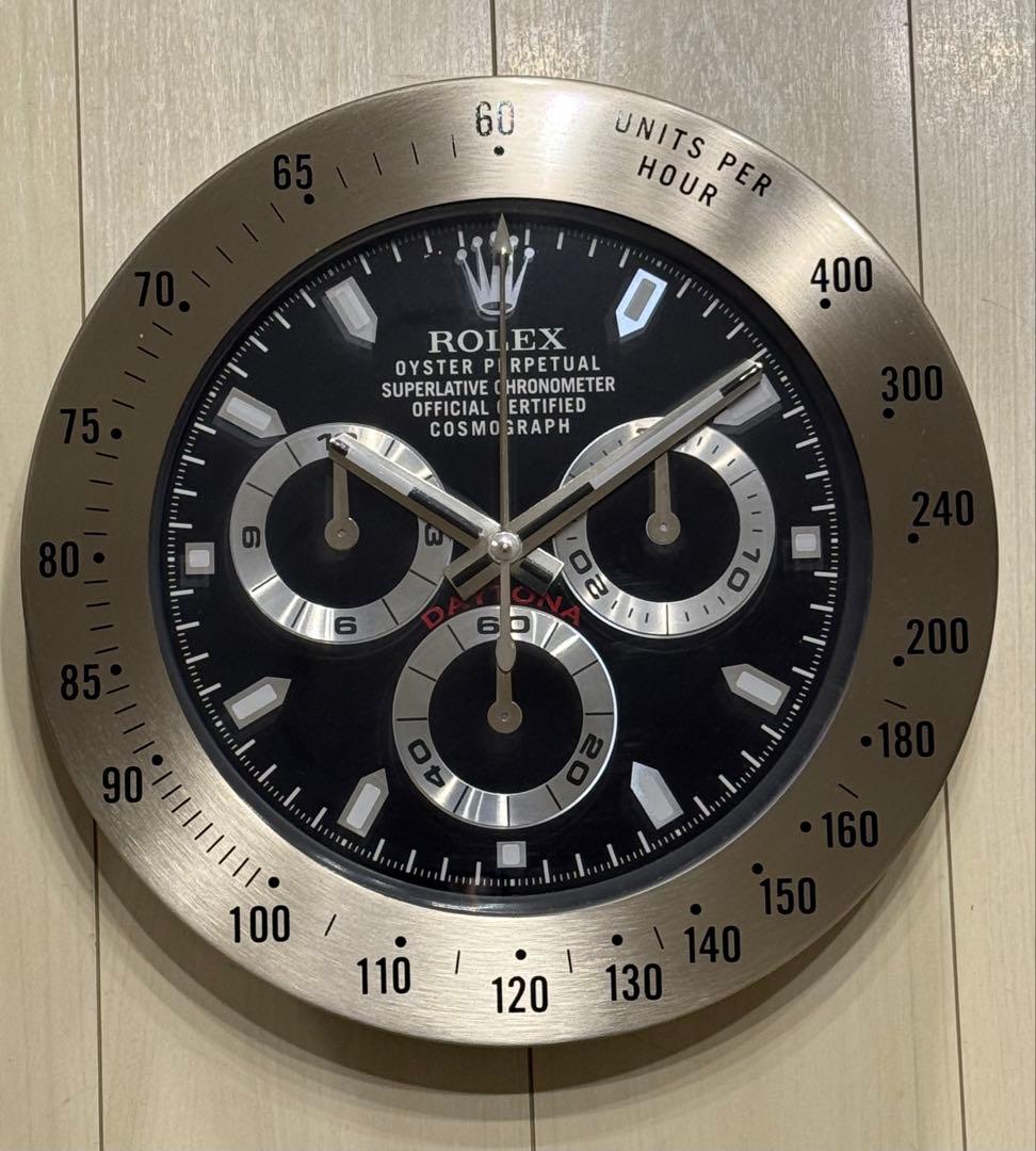 ROLEX ロレックス デイトナ　黒文字盤　掛け時計　非売品