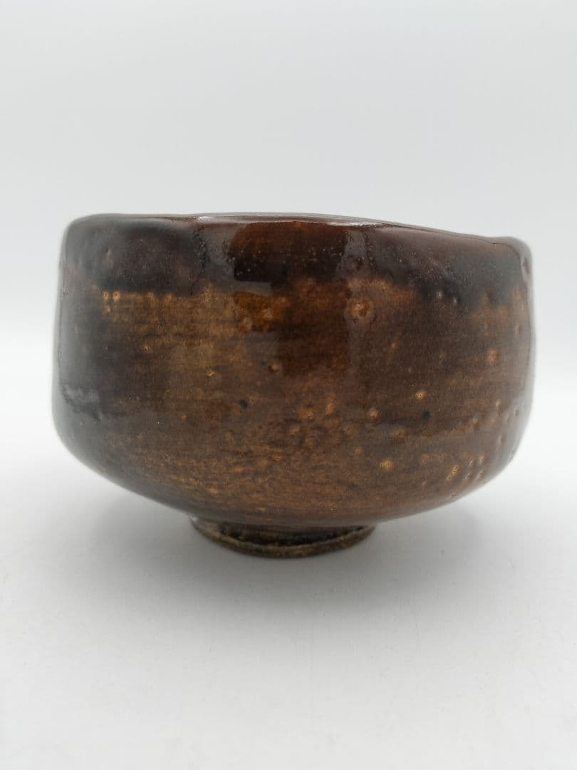 a931 茶碗 飴楽 大樋年郎 木箱入 古物 10代大樋長左衛門 　茶道具