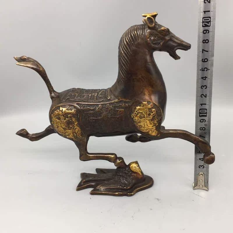 銅器 馬踏飛燕 馬到成功 銅馬 客間 玄関事務室 茶室 文机 風水 置物 工芸品