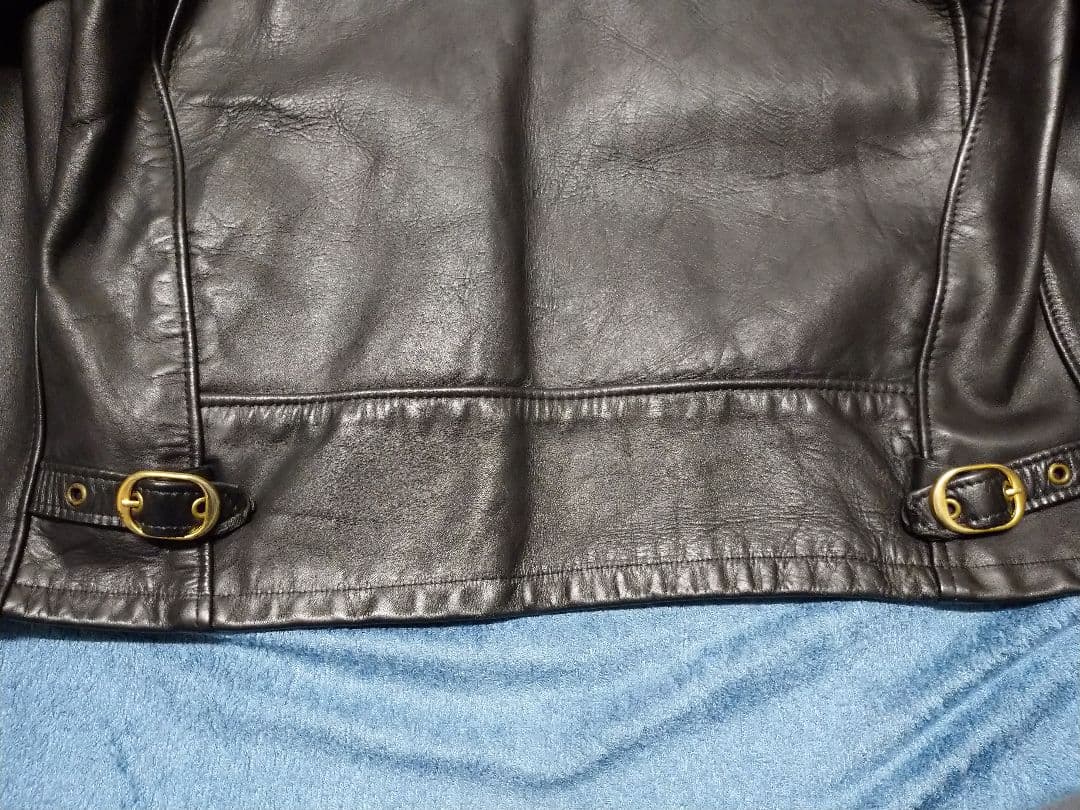 古着 Schott AT101 40 良品 シングル トラッカー ショット 黒