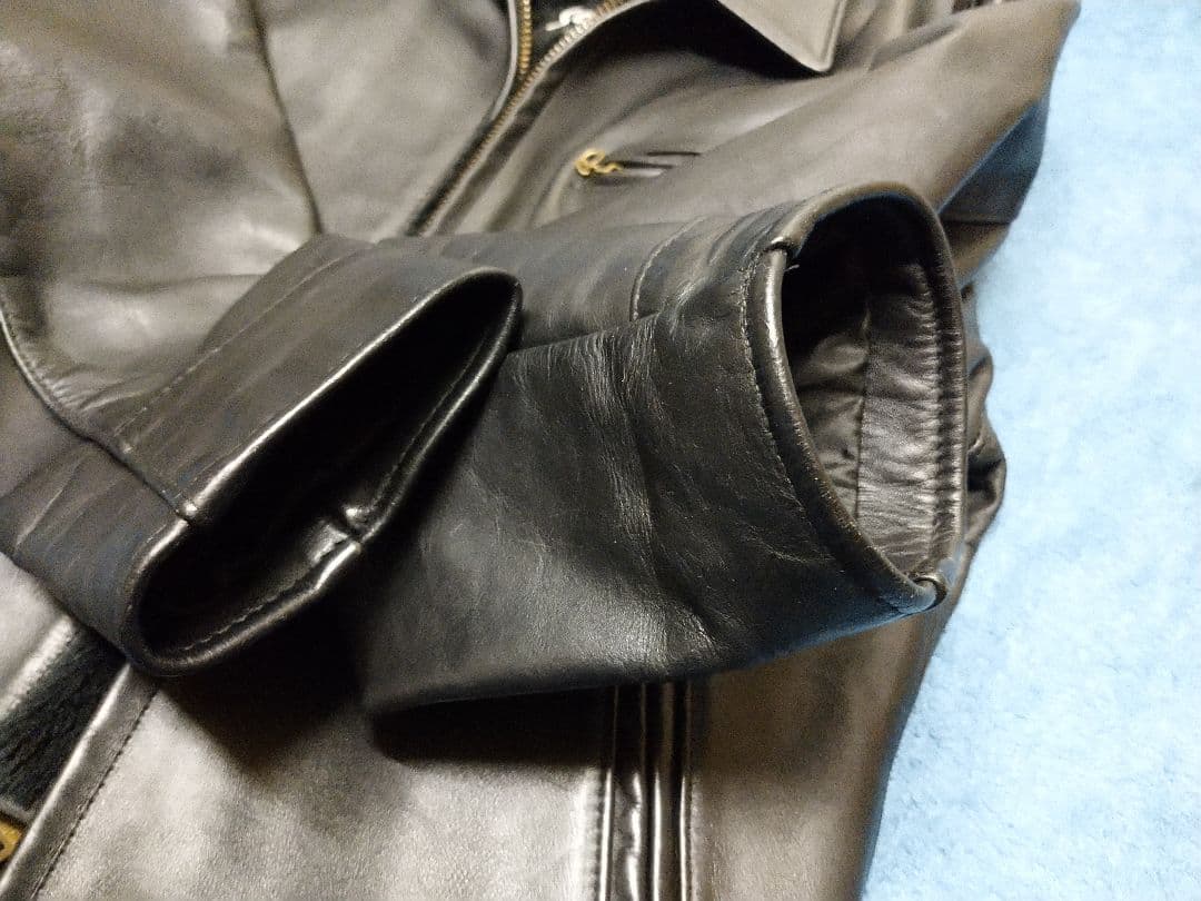 古着 Schott AT101 40 良品 シングル トラッカー ショット 黒