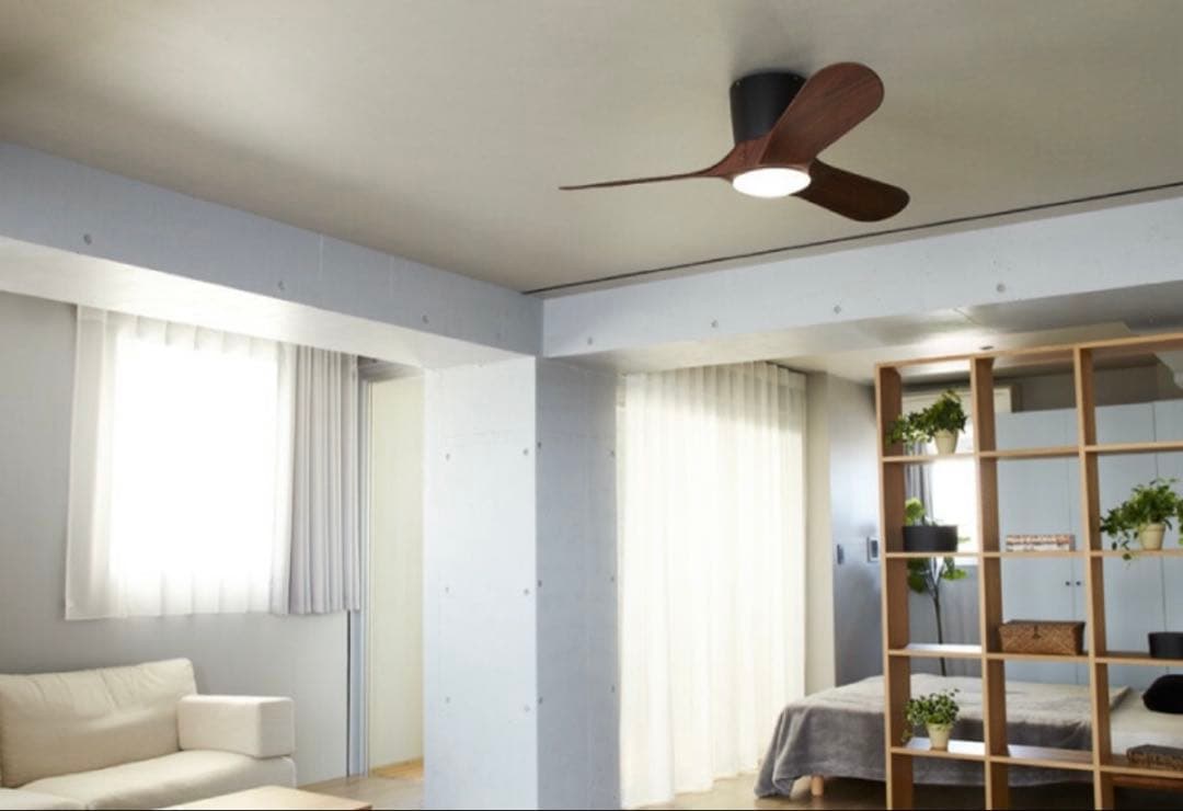 【未使用品】シーリングファンライト 42インチ（ブラウン） リモコン付き