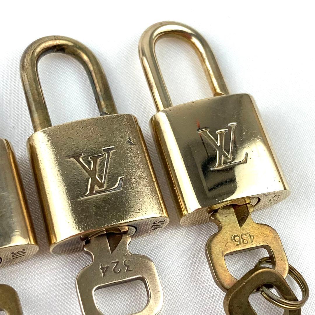 ルイヴィトン パドロック 4個まとめて 南京錠 カデナ ゴールド