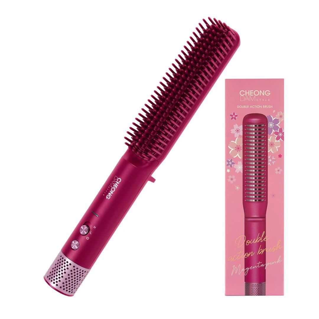 CHEONG ♡ ダブルアクションヘアブラシ ピンク