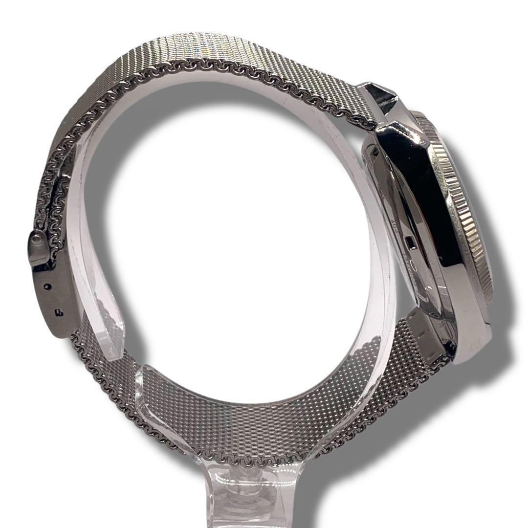 オリエント ORIENT 腕時計　スリースター　自動巻き　ピンク　裏スケ