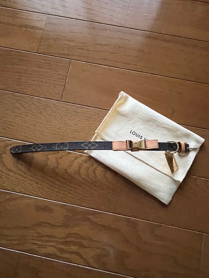 LOUIS VUITTON コリエ バクスター リボン 犬用首輪 モノグラム