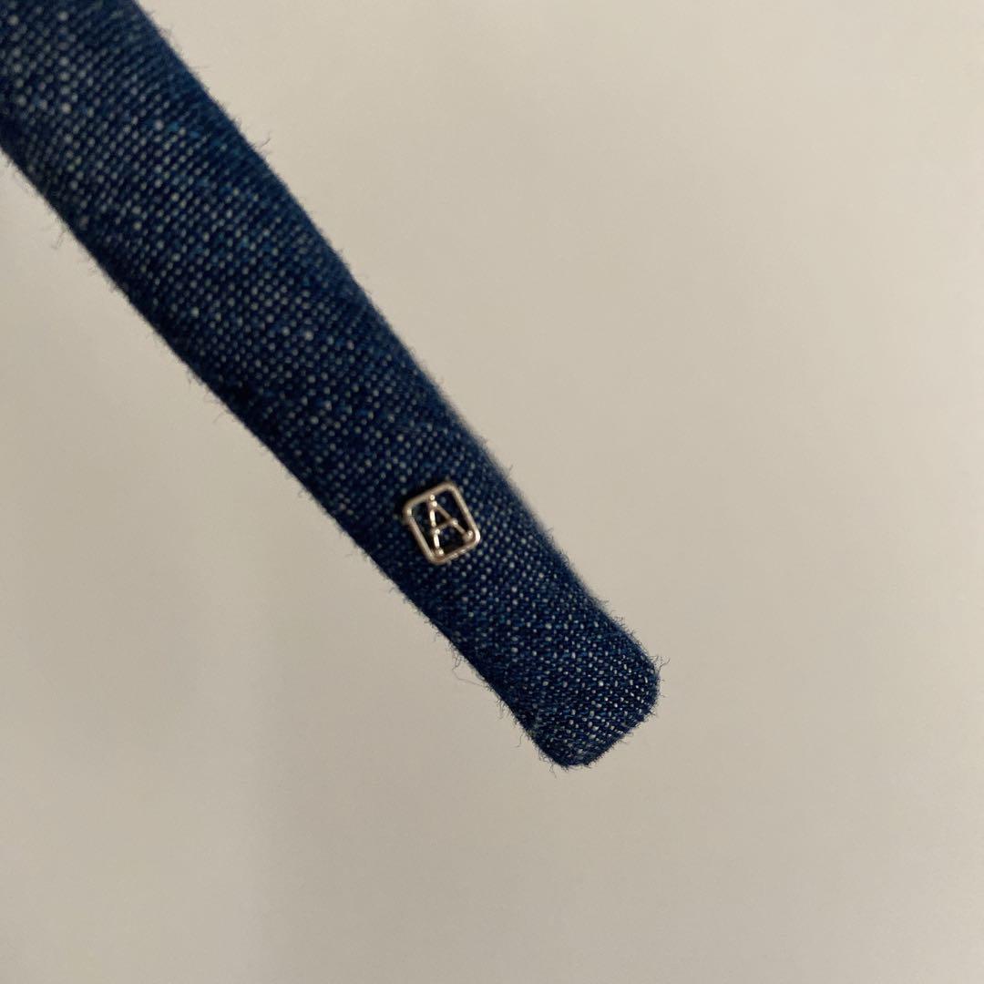 ALEXANDRE DE PARIS デニムブルー ヘアバンド