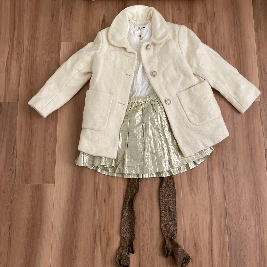 【Bonpoint】コート 6歳　ホワイトコート