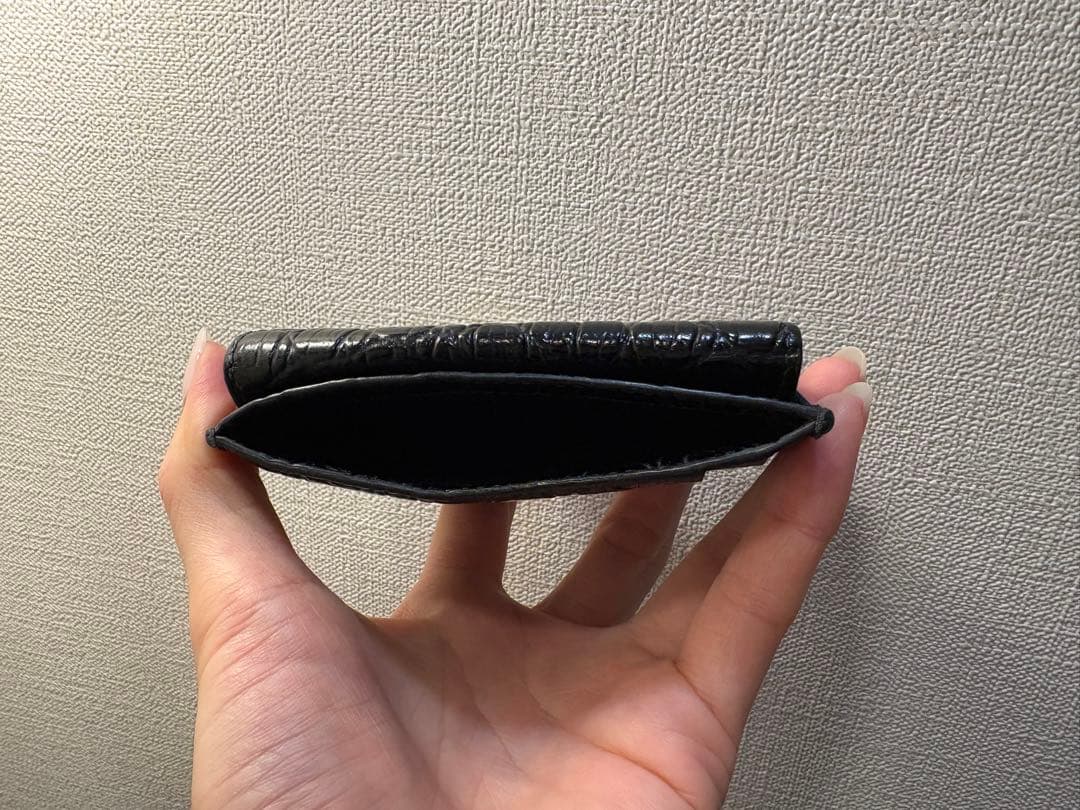 SAINT LAURENT ブラック二つ折り財布 保存袋付き