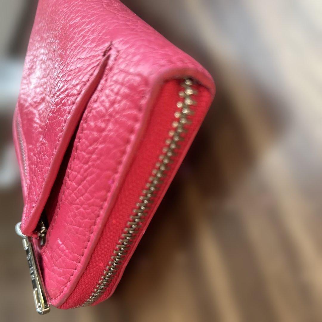お値下げ！サロンドアルファード　ピンクＬ字ミニ財布