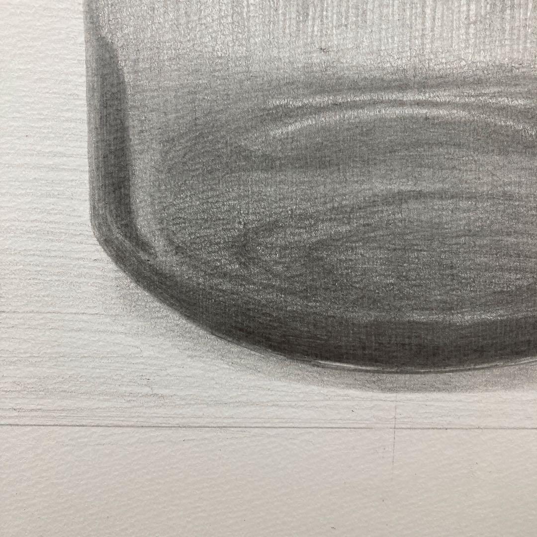 IKEAの花瓶とガーベラの鉛筆画