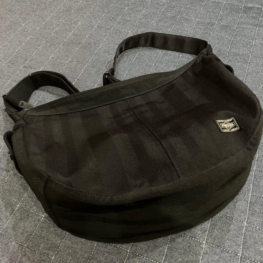 【美品】ポーター ショルダーバッグ ブラック タンゴ PORTER バッグ 黒