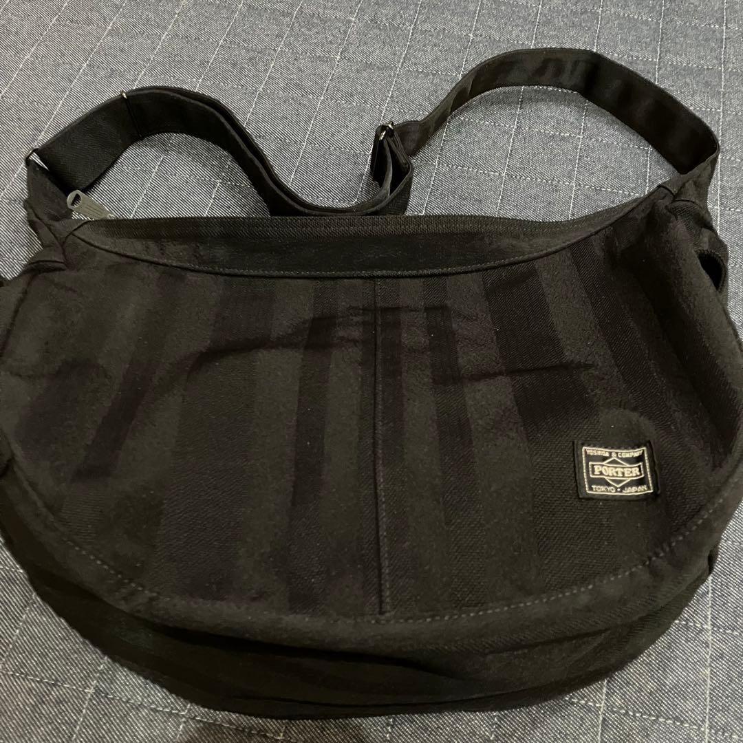 【美品】ポーター ショルダーバッグ ブラック タンゴ PORTER バッグ 黒