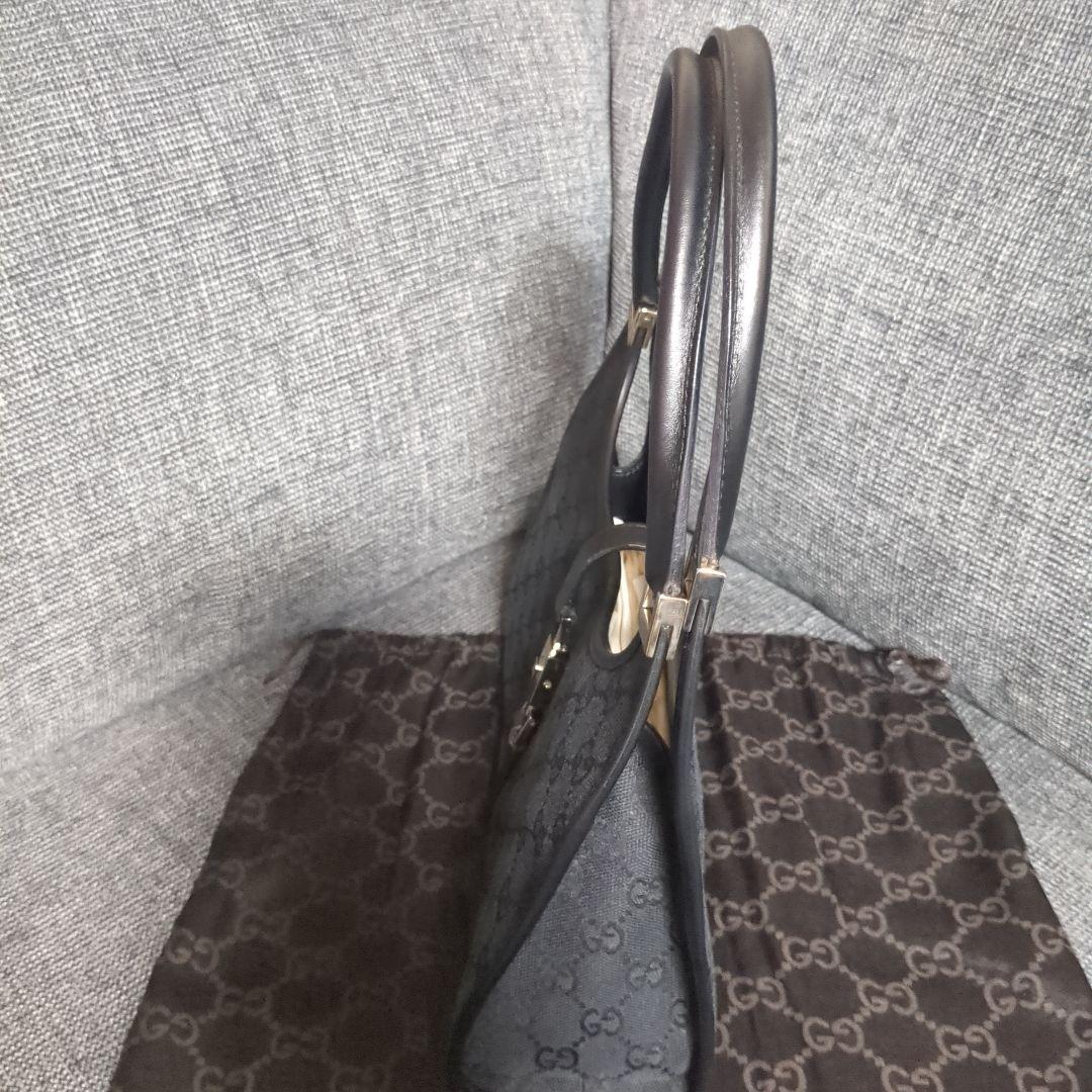 GUCCI GGパターン トートバッグ 黒