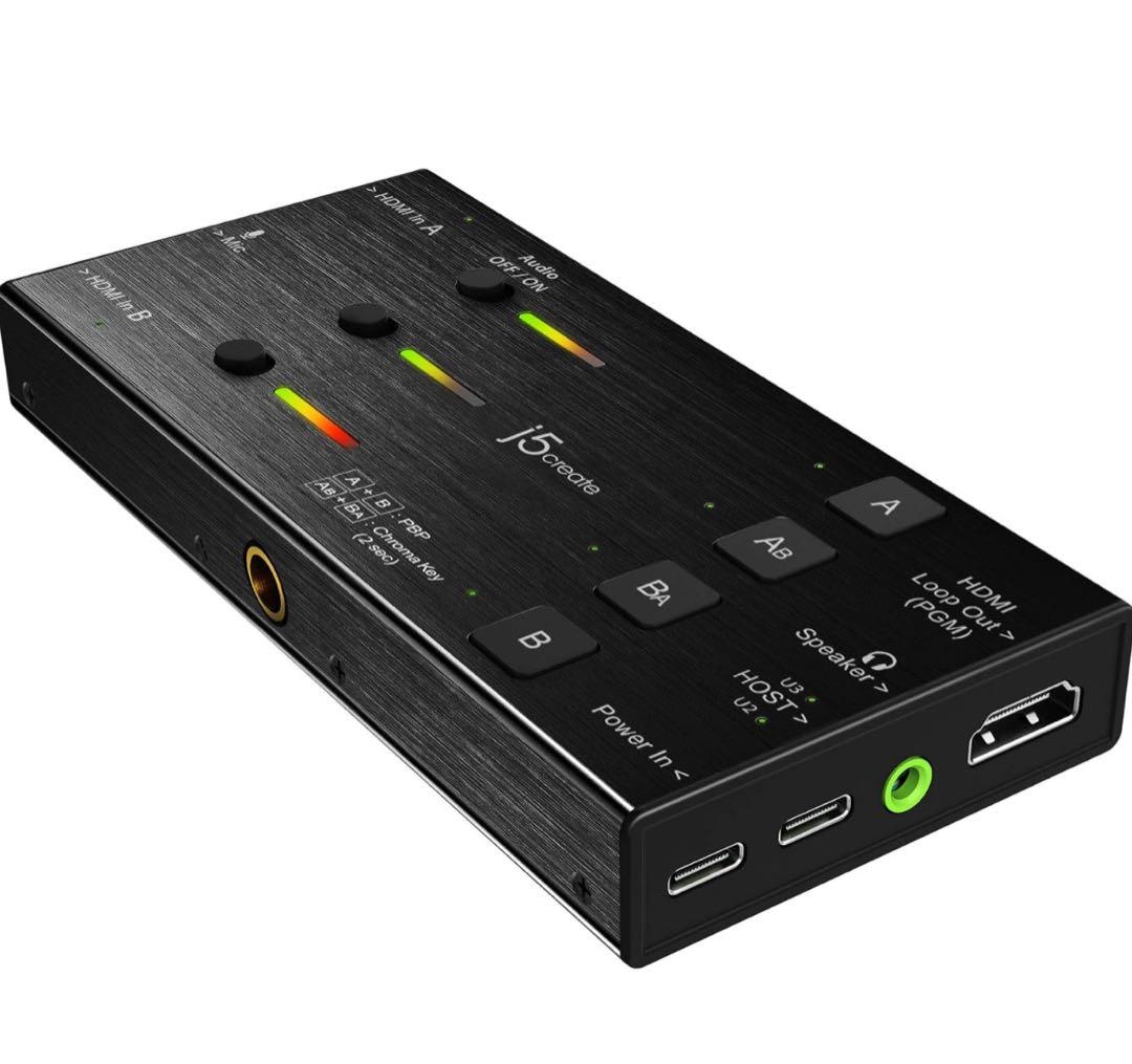 j5create JVA06 デュアルHDMIキャプチャーボード