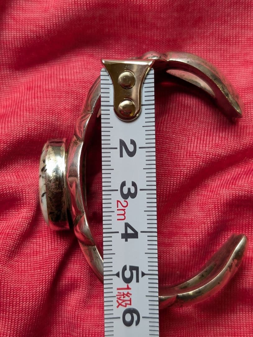 l*r様 ホワイトバッファロー STERLINGシルバー バングル