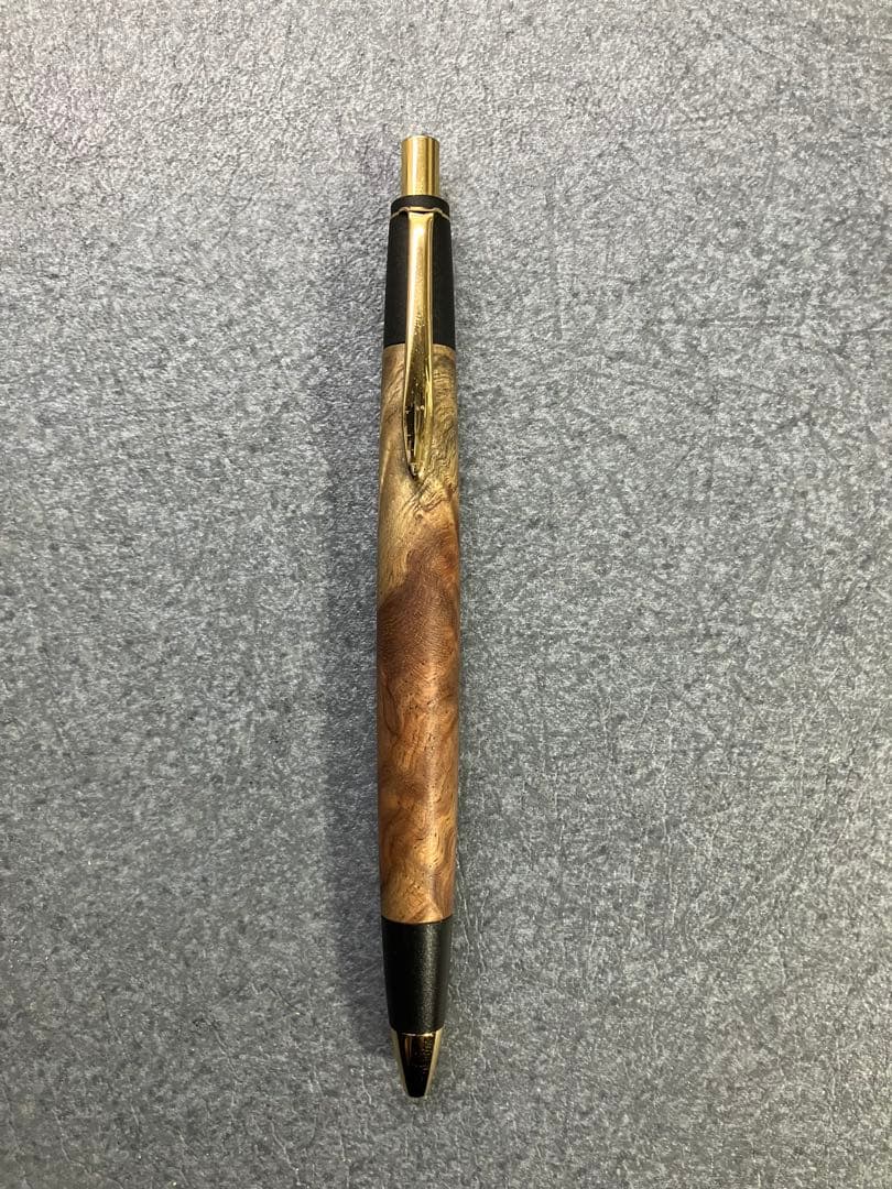 ボナンペン　本花梨瘤源平(アフゼリア) 真鍮金具　シャーペン　検索用　野原工芸