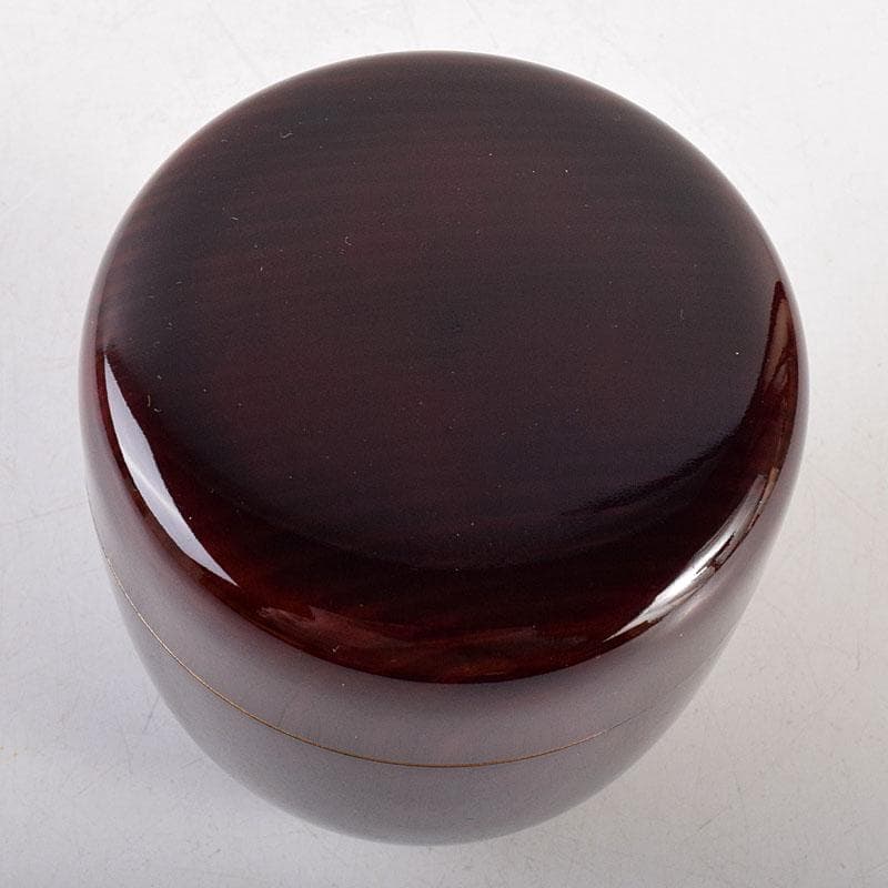 次吉。　茶道具　中村宗悦作　即中斎好　神路山　大棗　共布共箱　V　8316