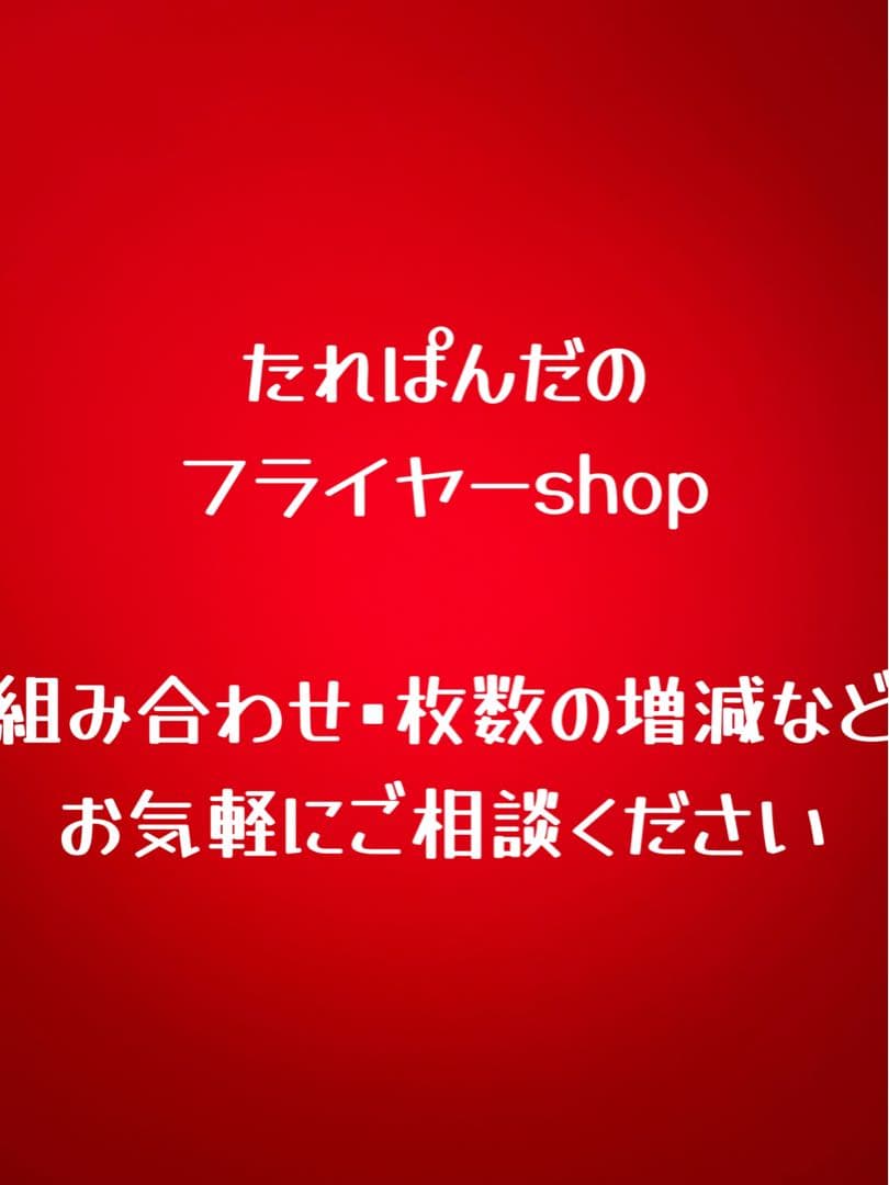 映画チラシ　フライヤー　組み合わせ 枚数増減 相談可