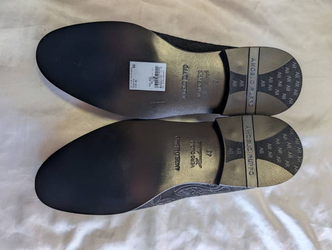 新品未使用　angelo ruffo タッセル　刺繍　シューズ