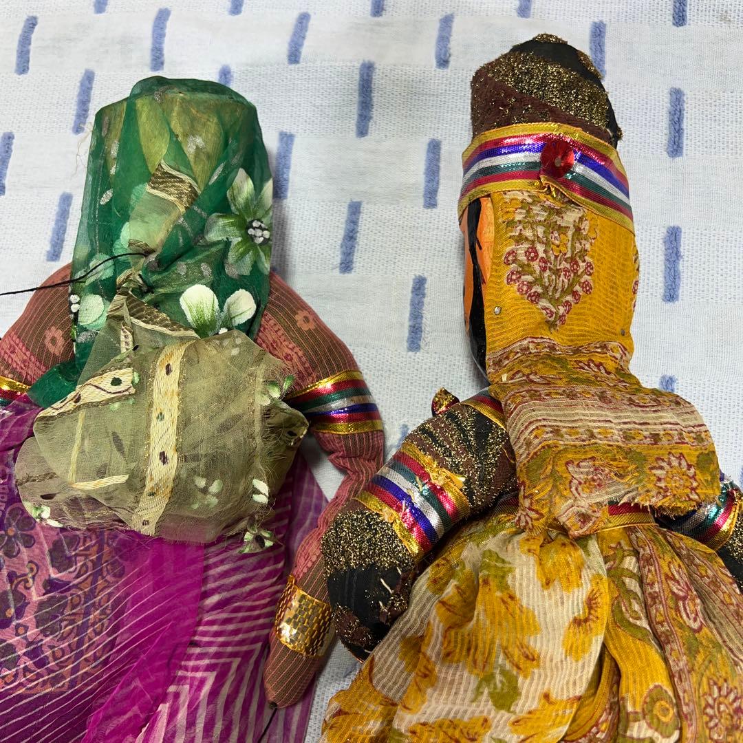 インド　ラジャスタン　民族ビンテージ人形中古
