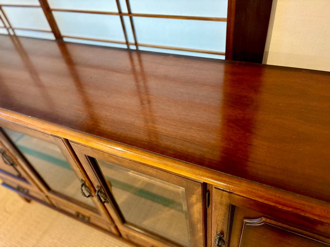 【カリモク】コロニアル　サイドボード　リビングボード　キャビネット