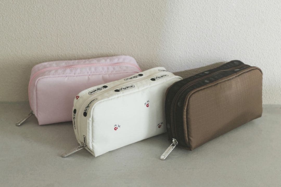 新品　レスポ　神崎恵コラボ　メイクアップポーチ　ハミングリップ　ホワイト　白