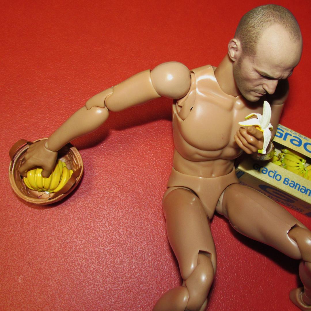 ✳️ステ〇サム似✳️ 1/6 フィギュア バナナを食べる男性素体 中古品
