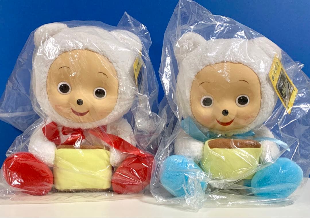 文明堂 カンカンベア ぬいぐるみ セット ★ 28cmくま 仔グマ 新品未開封