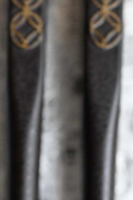 茶道具　金工師　木村清五郎　利休好　鳥頭七宝象嵌入　飾火箸　共箱　共布　美品