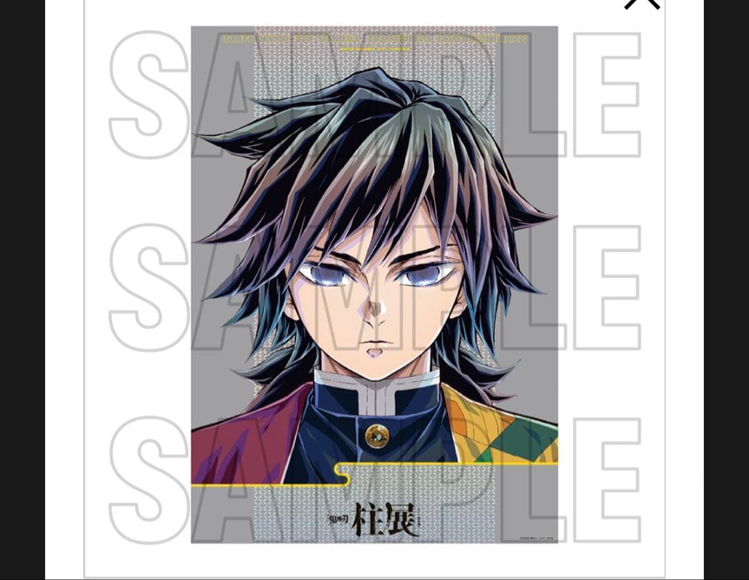 冨岡義勇 柱展 キービジュアル プレミアム ポスター 義勇 鬼滅の刃