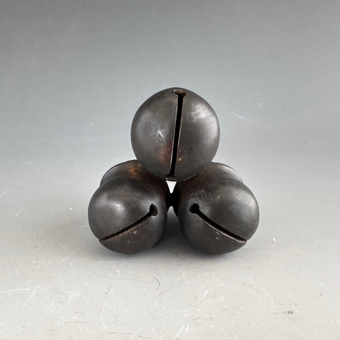 茶道具　唐銅　蓋置　3種　閑浄　共箱　鼓　扇面　三鈴　工芸品　茶の湯　稽古