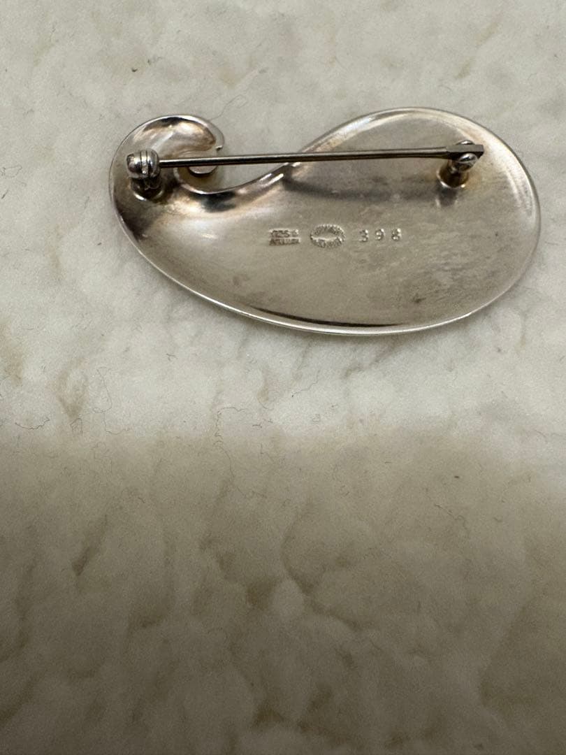 【美品】　ジョージジェンセン　  ブローチ　398