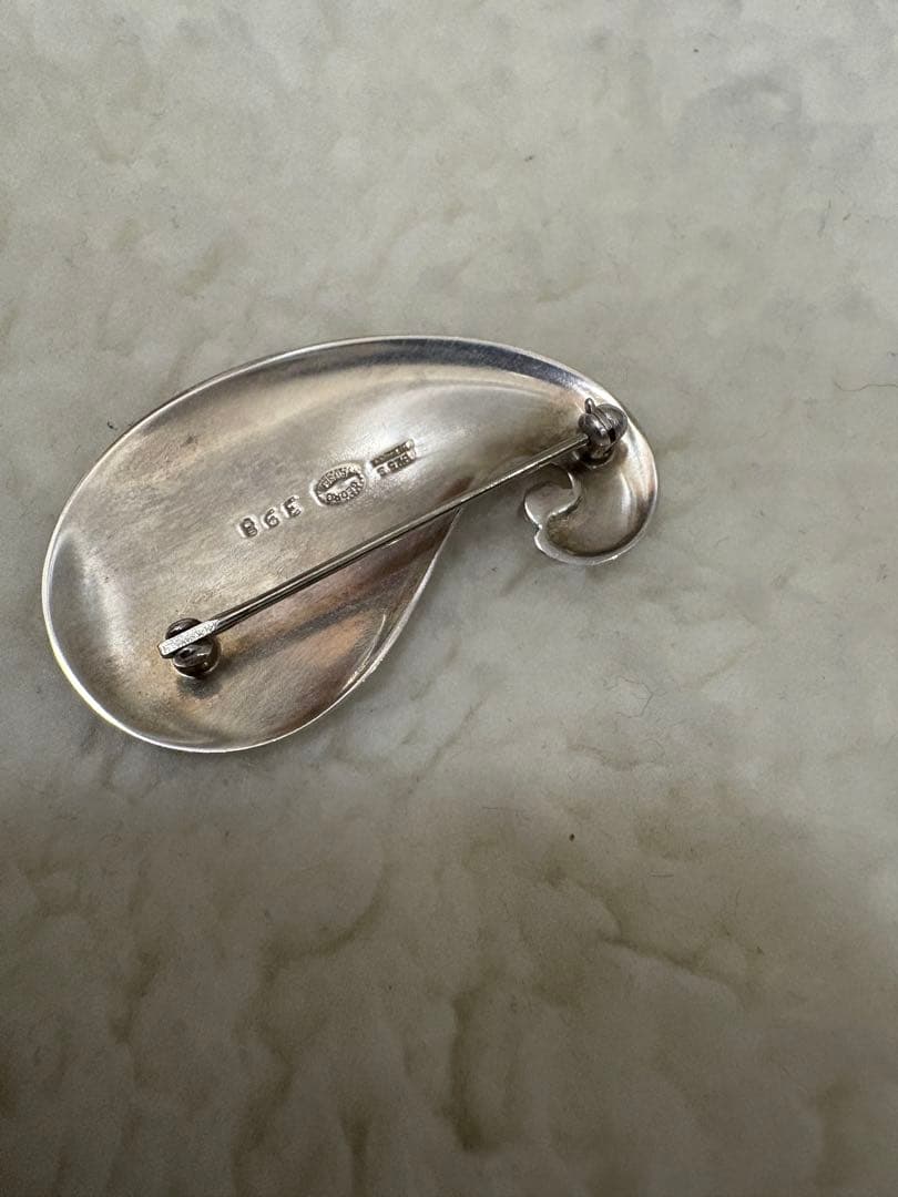 【美品】　ジョージジェンセン　  ブローチ　398