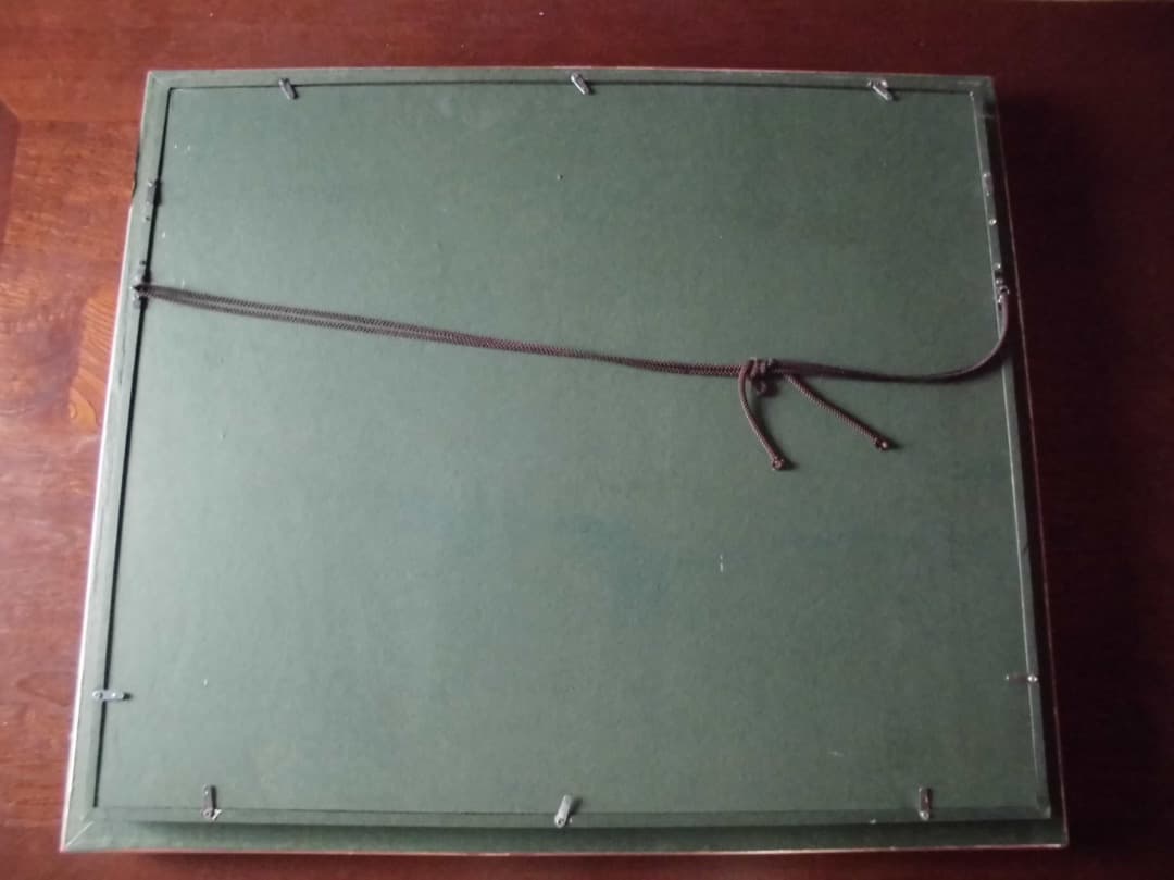 油彩画ミレー　仮題「牛のいる風景」F12サイズ　MUSEE ORSEYシール